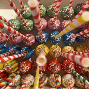 Cakepop met sprinkles