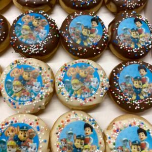 Mini donut met eetbare print